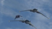 F-302 se snaží uniknout šipkám